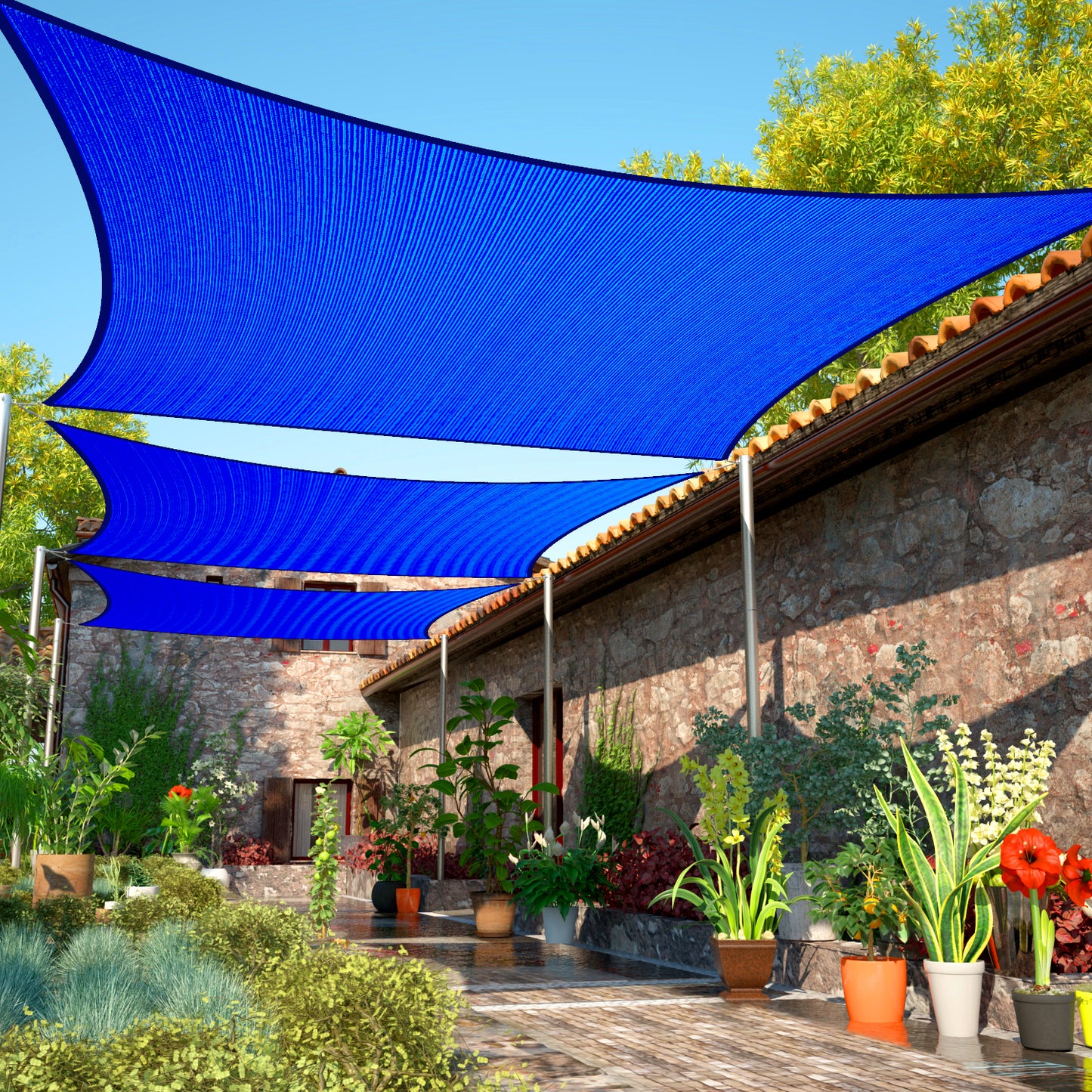 Rectangle Sun Shade Sail (Custom Size Made to Order)