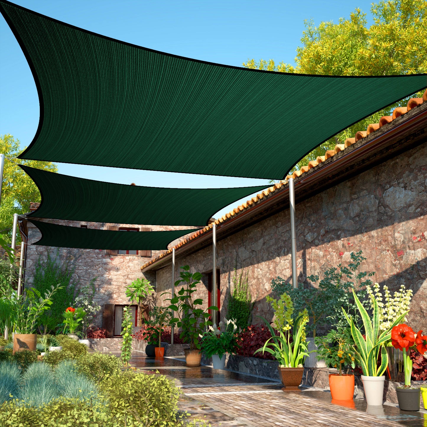 Rectangle Sun Shade Sail (Custom Size Made to Order)