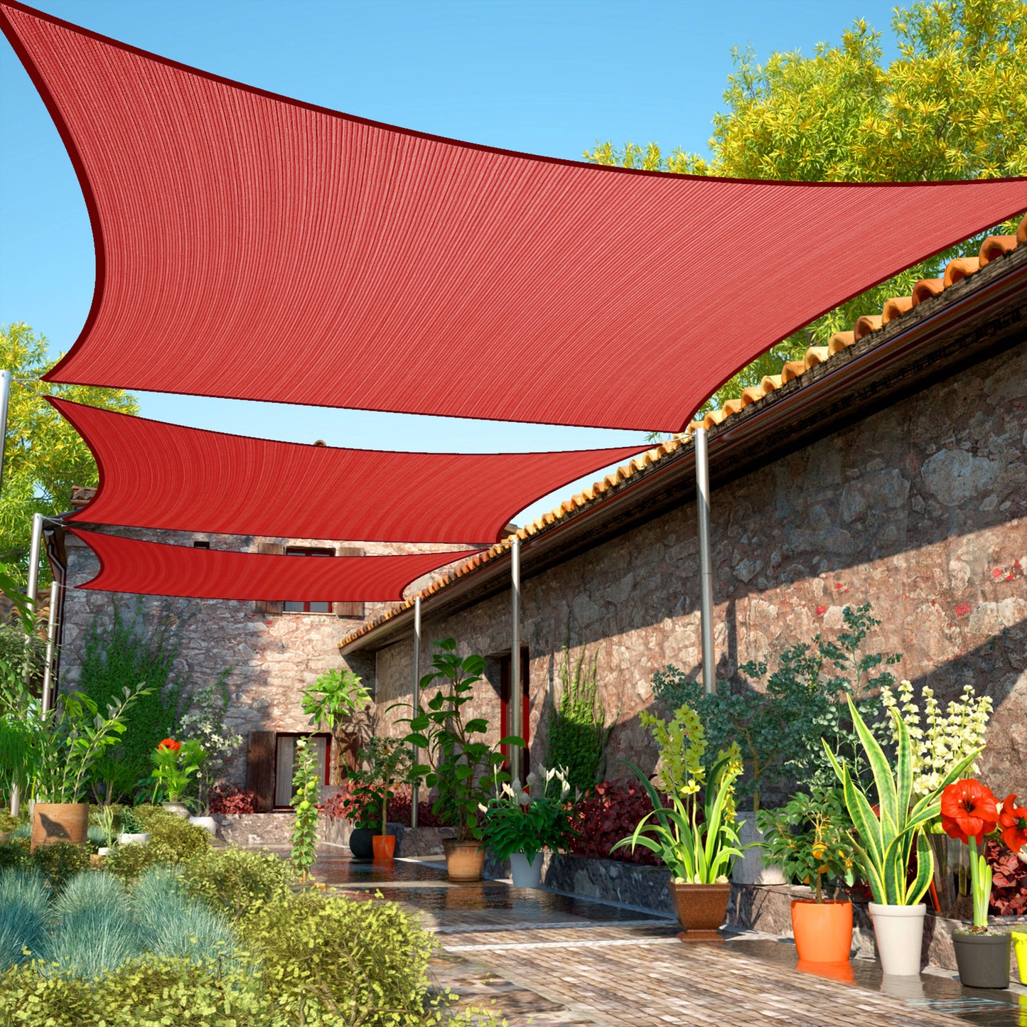 Rectangle Sun Shade Sail (Custom Size Made to Order)