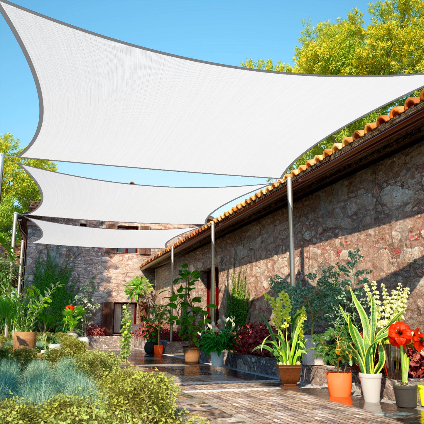 Rectangle Sun Shade Sail (Custom Size Made to Order)