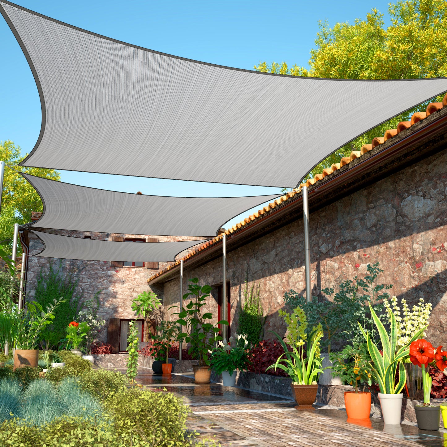Rectangle Sun Shade Sail (Custom Size Made to Order)