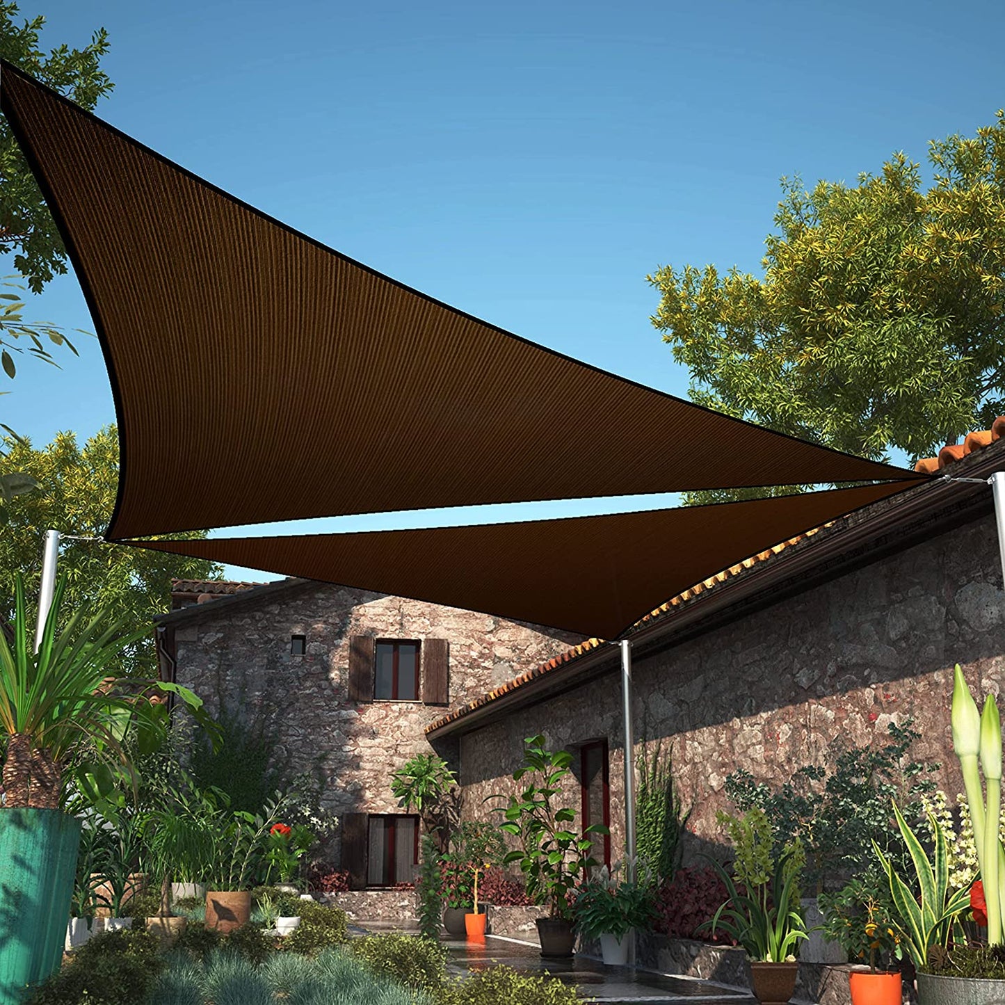 Right Triangle Sun Shade Sail (Custom Size Made to Order)