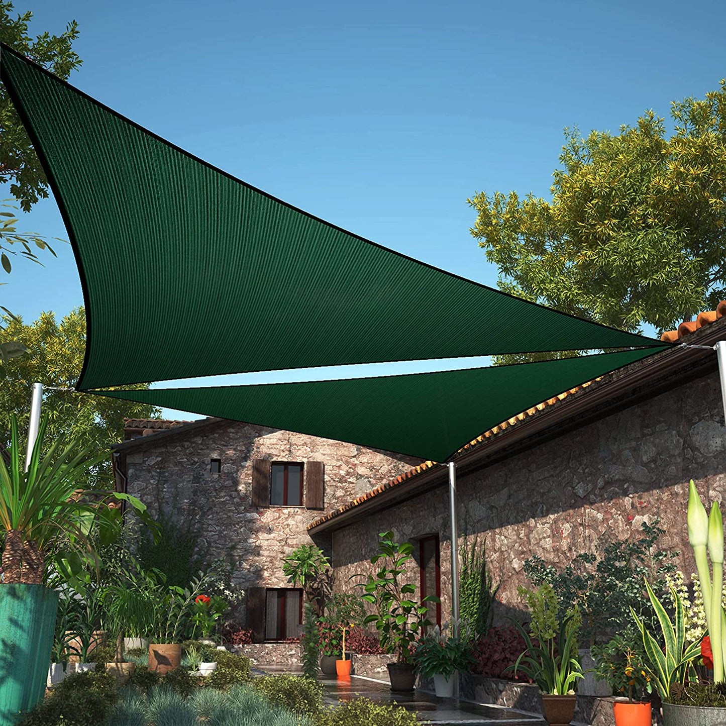 Right Triangle Sun Shade Sail (Custom Size Made to Order)