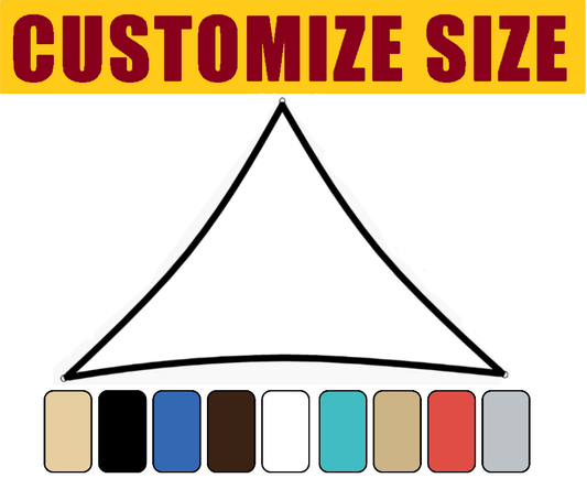 Equilateral Triangle Sun Shade Sail (Custom Size Made to Order)