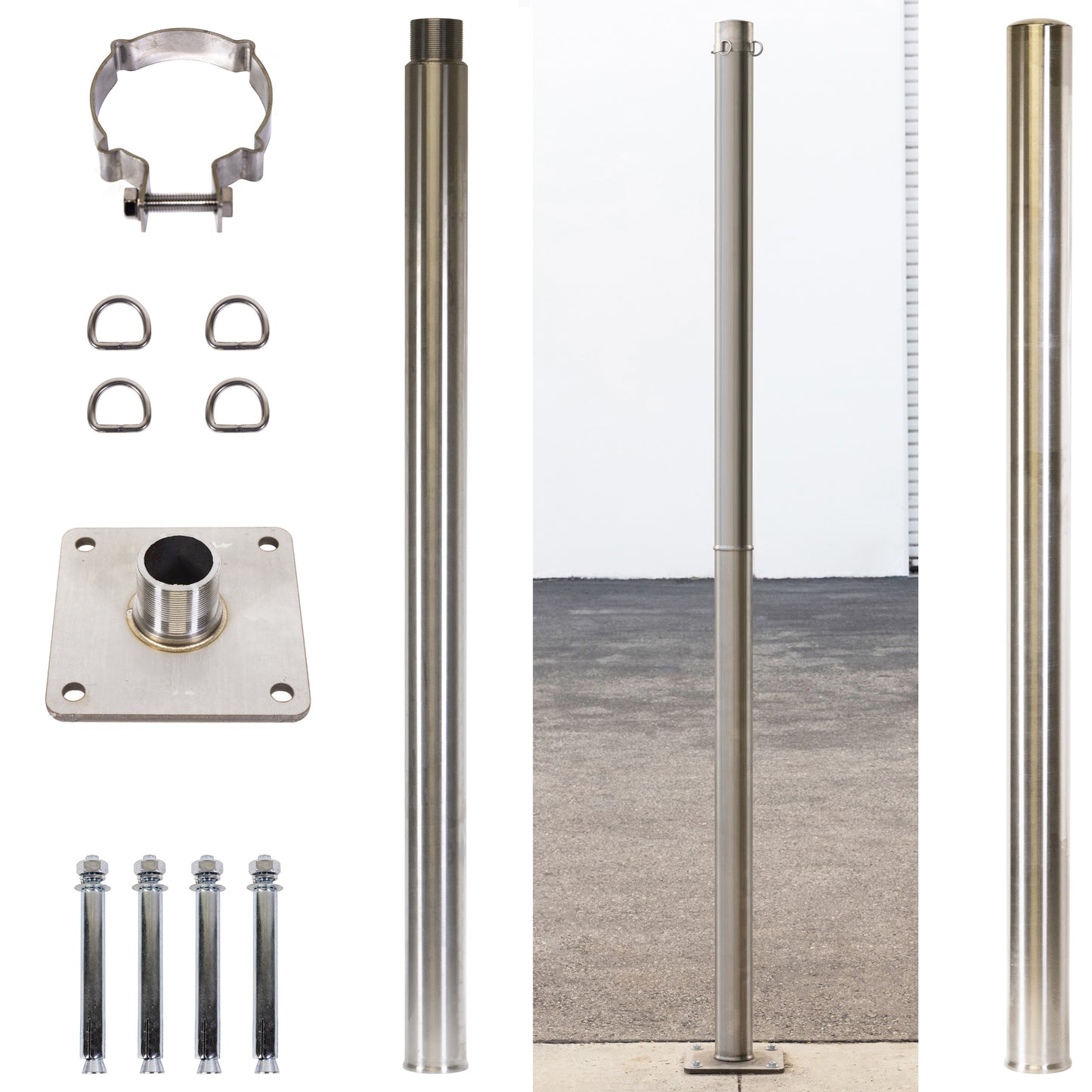 Sun Shade Sail Pole - 8 Foot