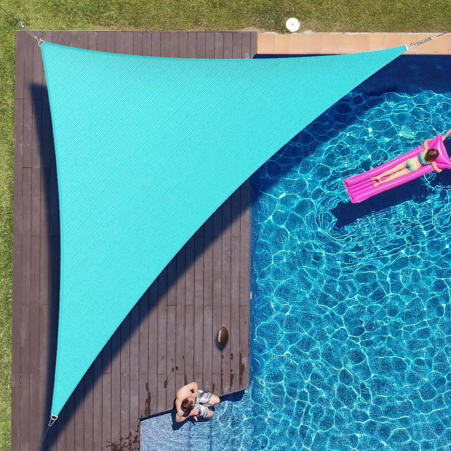 Right Triangle Sun Shade Sail Canopy, Commercial Grade, 7 Sizes, 8 Colors Sun Shade Sail Colourtree 