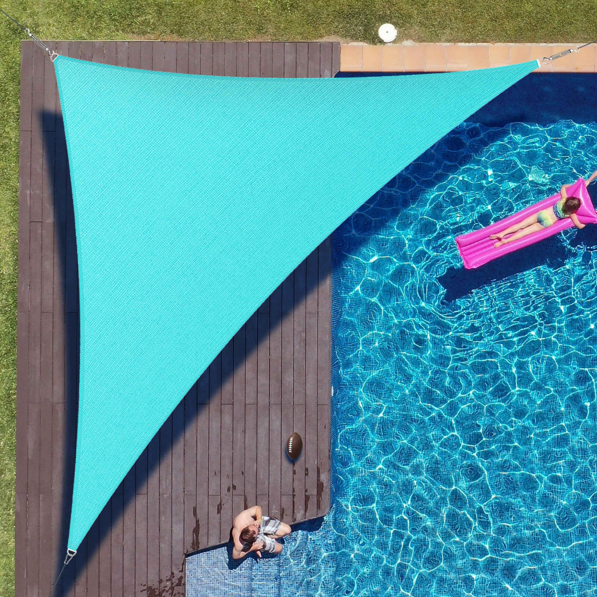 Right Triangle Sun Shade Sail Canopy, Commercial Grade, 7 Sizes, 8 Colors Sun Shade Sail Colourtree 