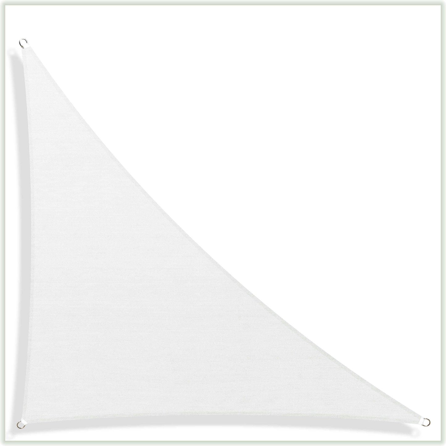 Right Triangle Sun Shade Sail Canopy, Commercial Grade, 7 Sizes, 8 Colors Sun Shade Sail Colourtree 24' x 24' x 33.9' White 