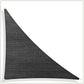 Right Triangle Sun Shade Sail Canopy, Commercial Grade, 7 Sizes, 8 Colors Sun Shade Sail Colourtree 24' x 24' x 33.9' Black 