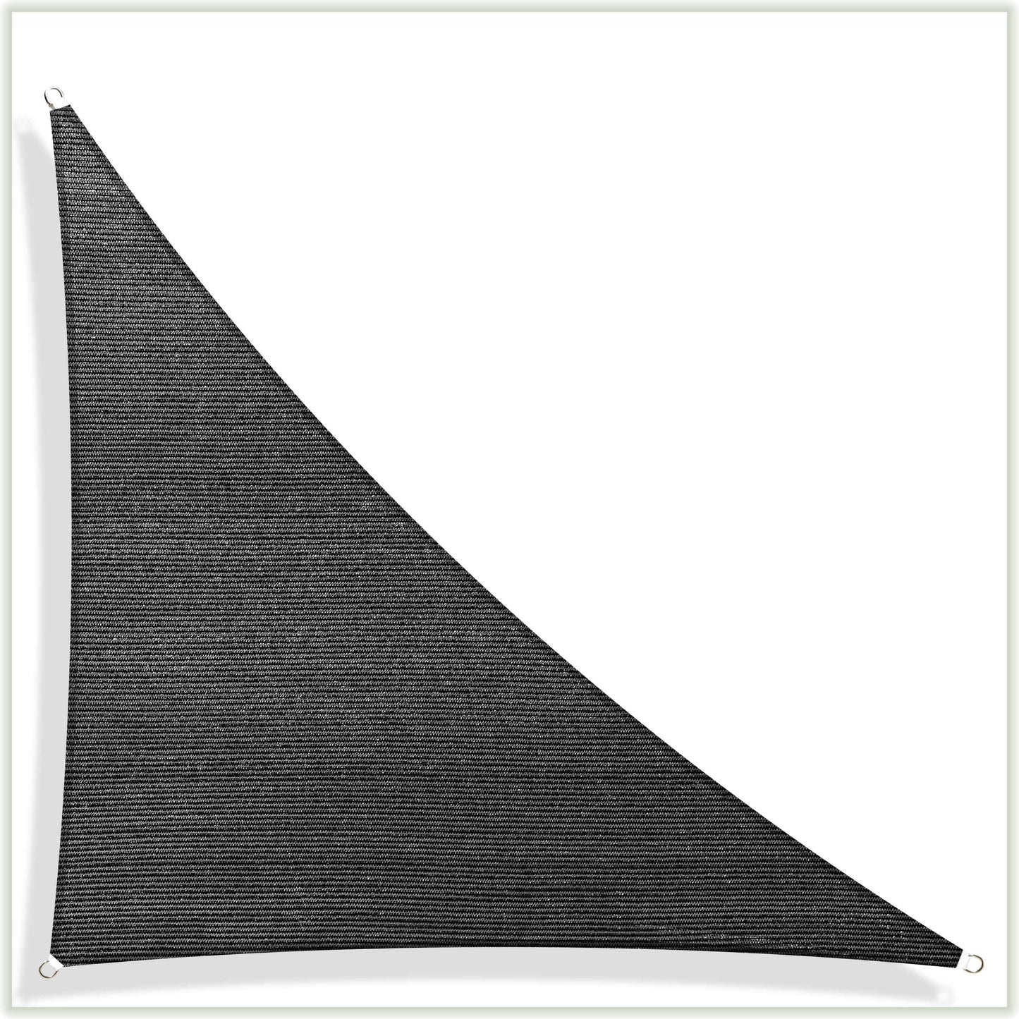 Right Triangle Sun Shade Sail Canopy, Commercial Grade, 7 Sizes, 8 Colors Sun Shade Sail Colourtree 24' x 24' x 33.9' Black 