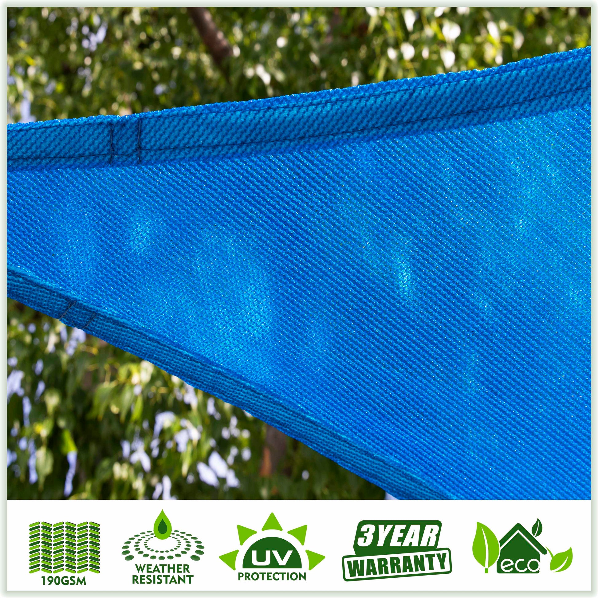 Right Triangle Sun Shade Sail Canopy, Commercial Grade, 7 Sizes, 8 Colors Sun Shade Sail Colourtree 