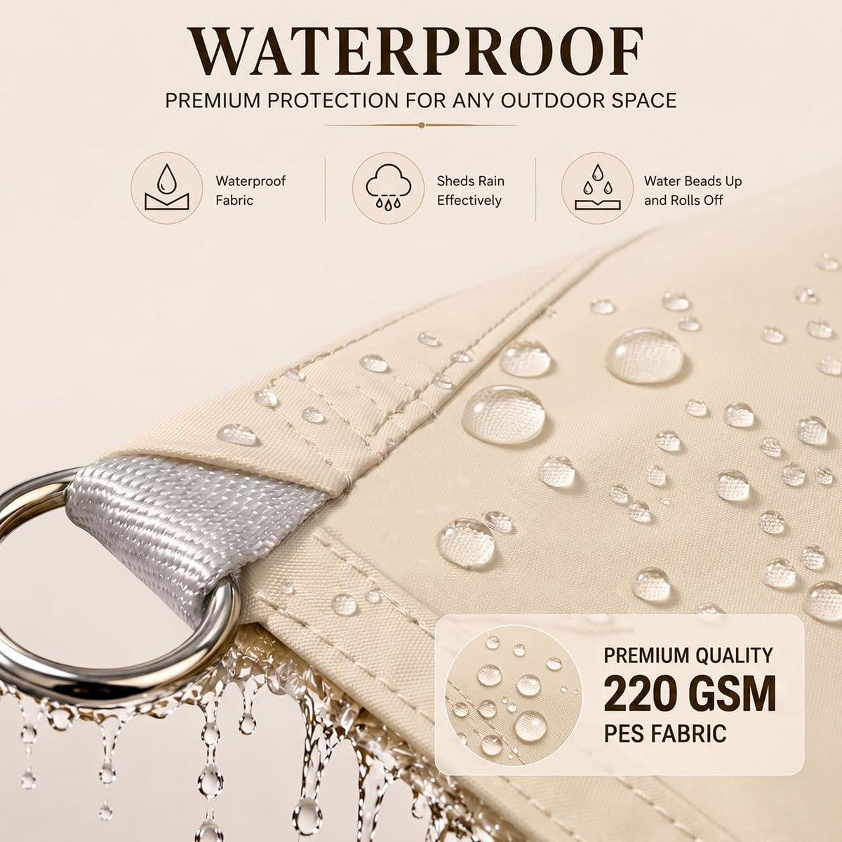ShadeMart Waterproof Rectangle Shade Sail 3