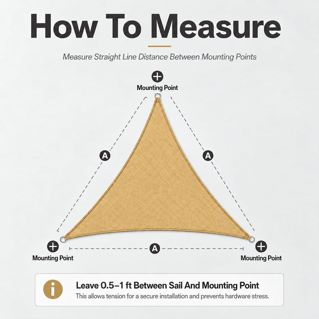 ShadeMart Pro Ring Triangle Shade Sail 9