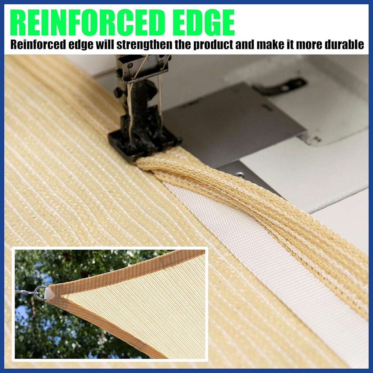 Right Triangle Sun Shade Sail + 6" Stainless Steel Hardware Kit Combo 6