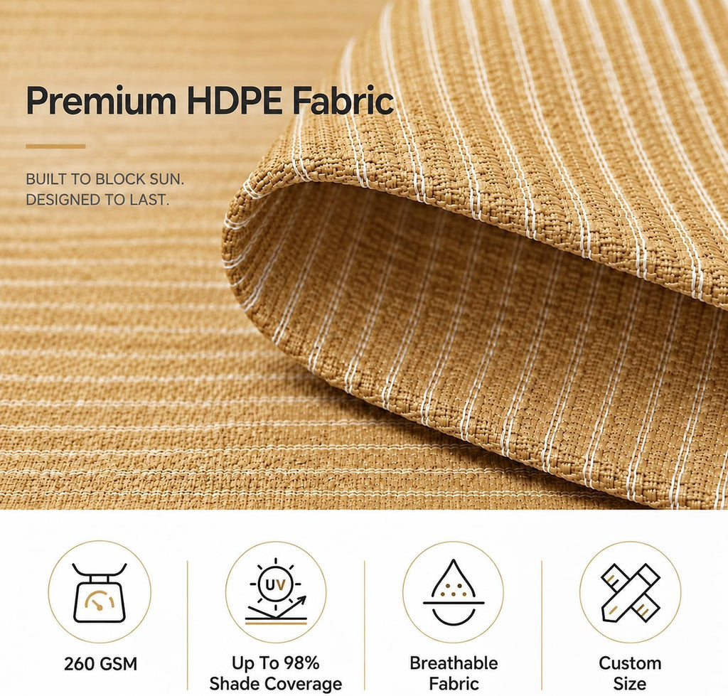 ShadeMart Custom Pro Ring Heavy Duty Shade Sail 5