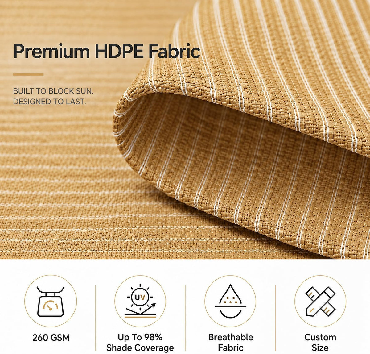 ShadeMart Pro Ring Triangle Shade Sail 5