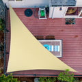 Right Triangle Sun Shade Sail + 6" Stainless Steel Hardware Kit Combo 1