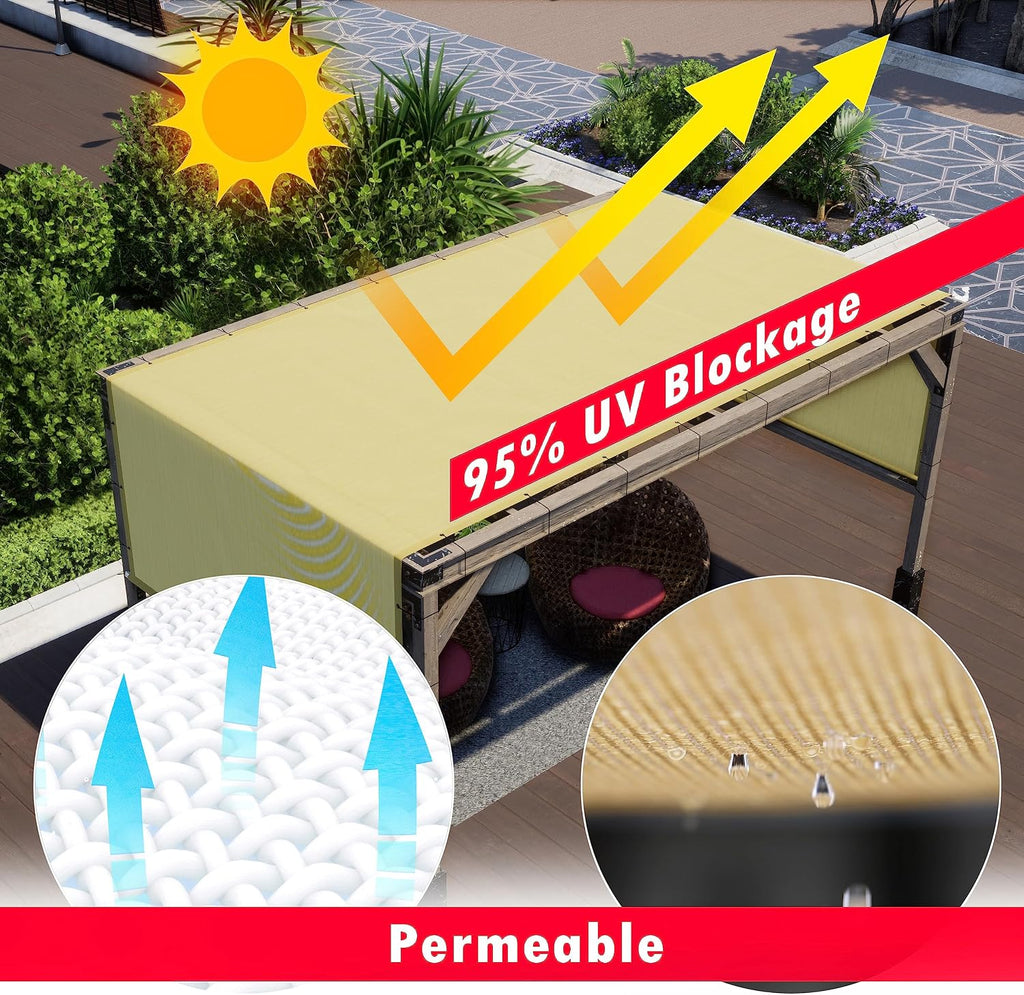 ShadeMart Custom Pergola Shade Cover – Made to Order in Any Size 4