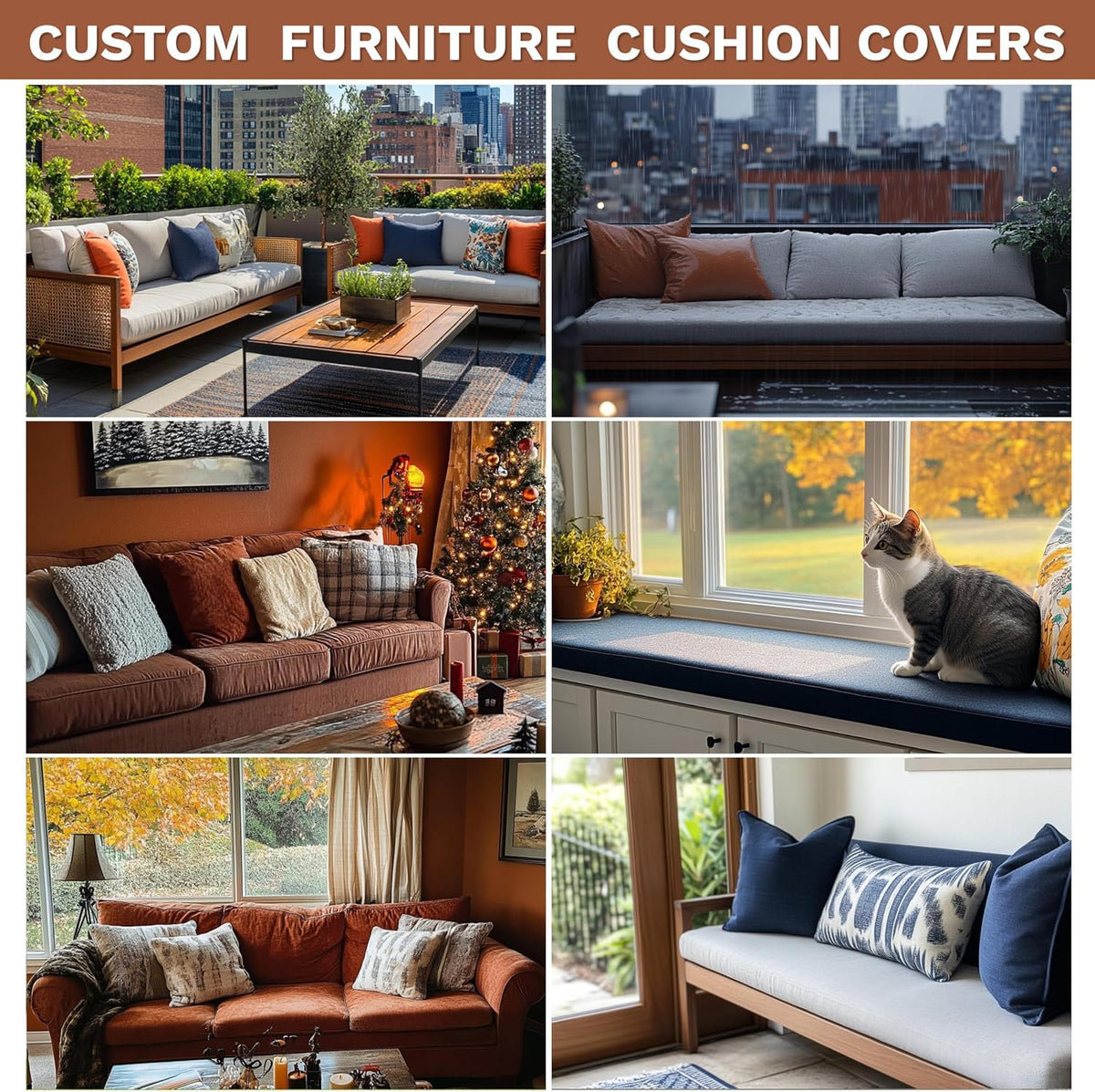ShadeMart Custom Cushion Cover with Zipper 5