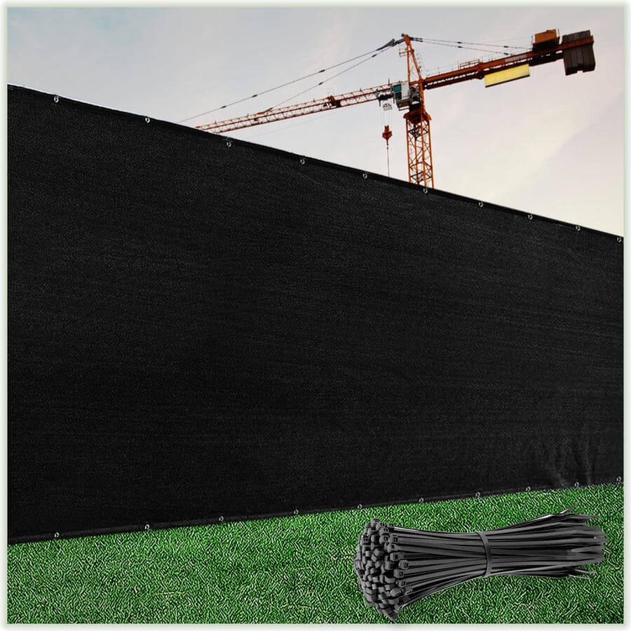 ShadeMart Custom Fence Privacy Screen – black