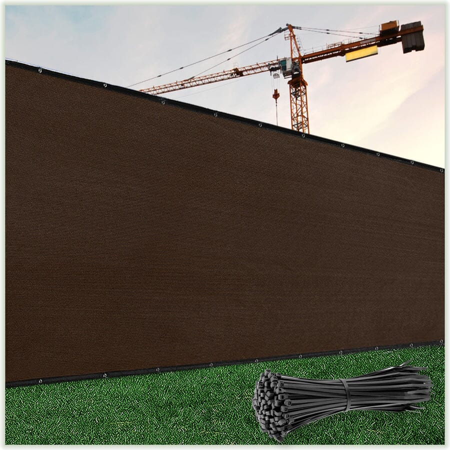 ShadeMart Custom Fence Privacy Screen – brown