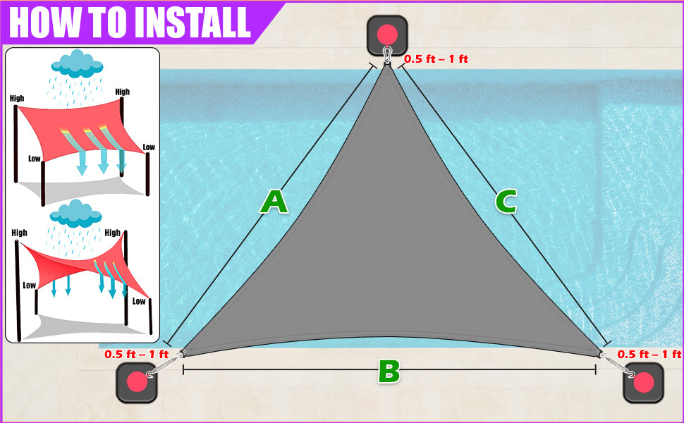 Custom Made-to-Order Waterproof Shade Sail