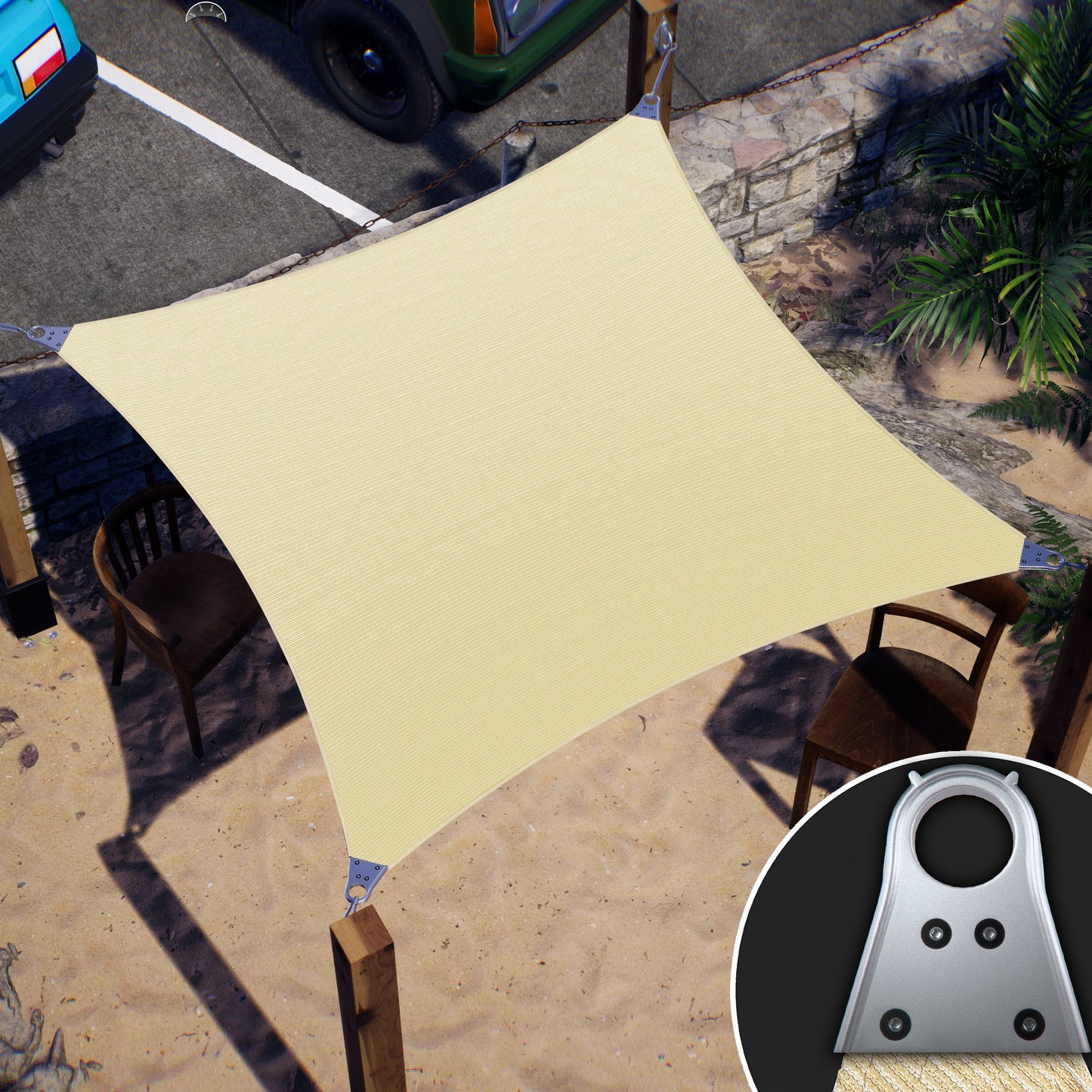 Sun Shade Sail Sample | Super Ring ColourTree 