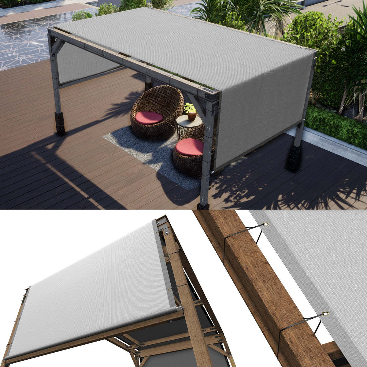 ShadeMart Custom Pergola Shade Cover – Made to Order in Any Size 3