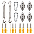 ShadeMart 10" Heavy Duty Stainless Steel Shade Sail Hardware Kit – Square / Rectangle 1