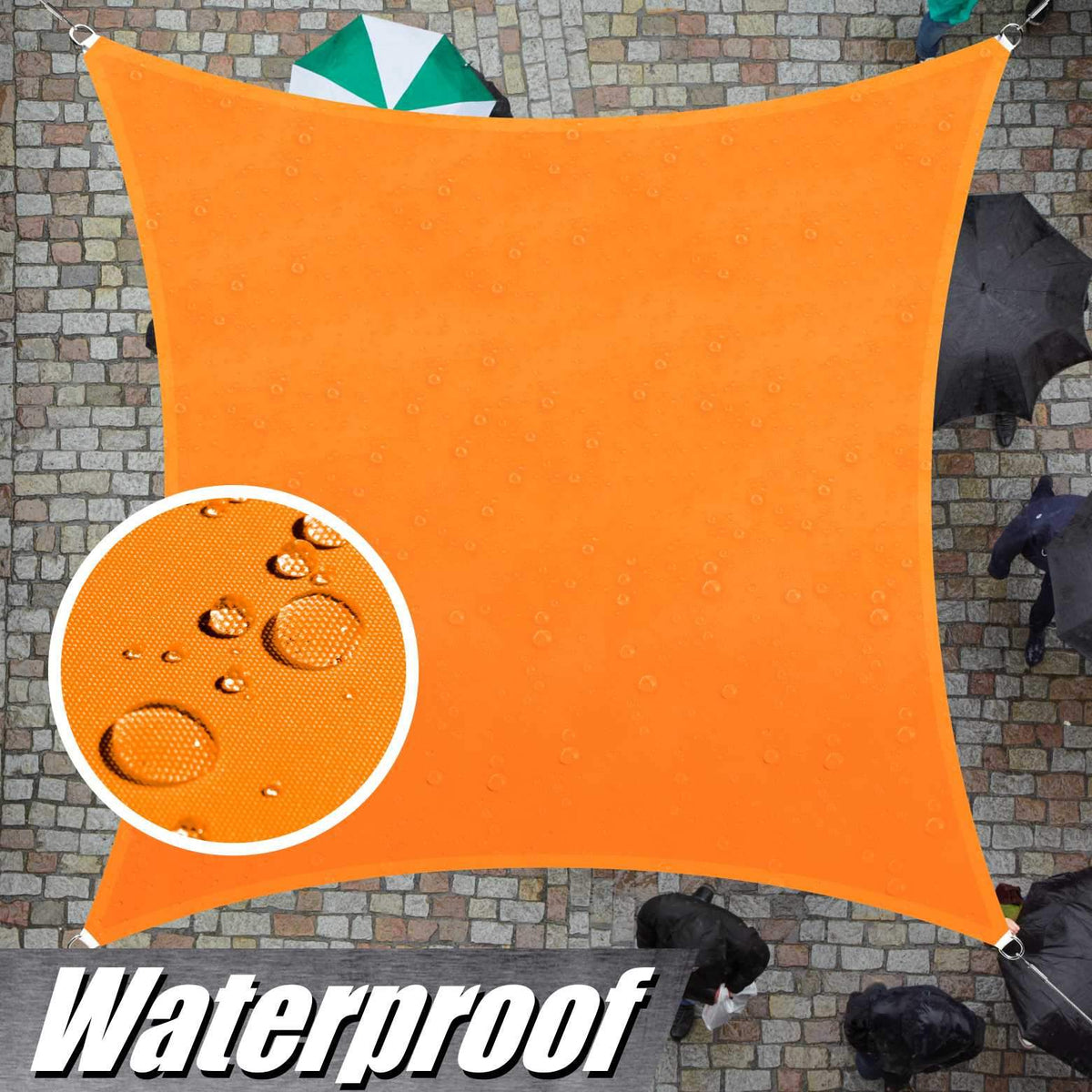 ShadeMart Custom Waterproof Shade Sail – orange