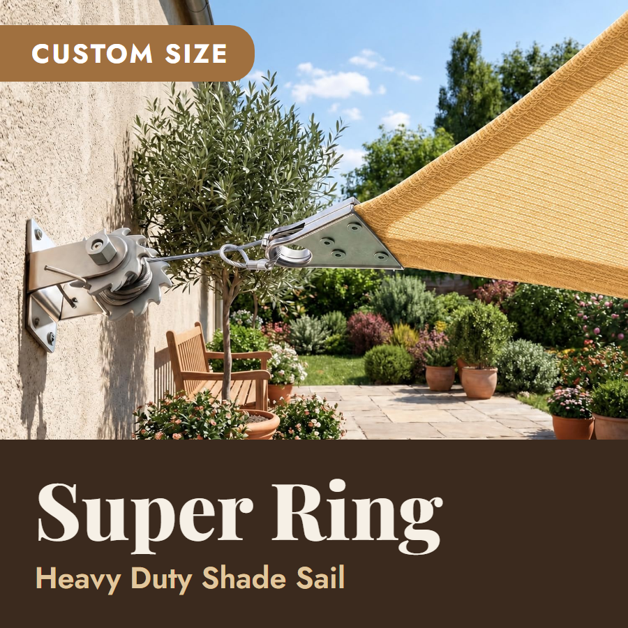 ShadeMart Custom Super Ring Heavy Duty Shade Sail – custom size