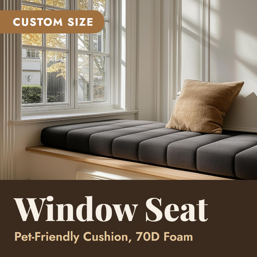 ShadeMart Custom Window Seat Cushion – custom size